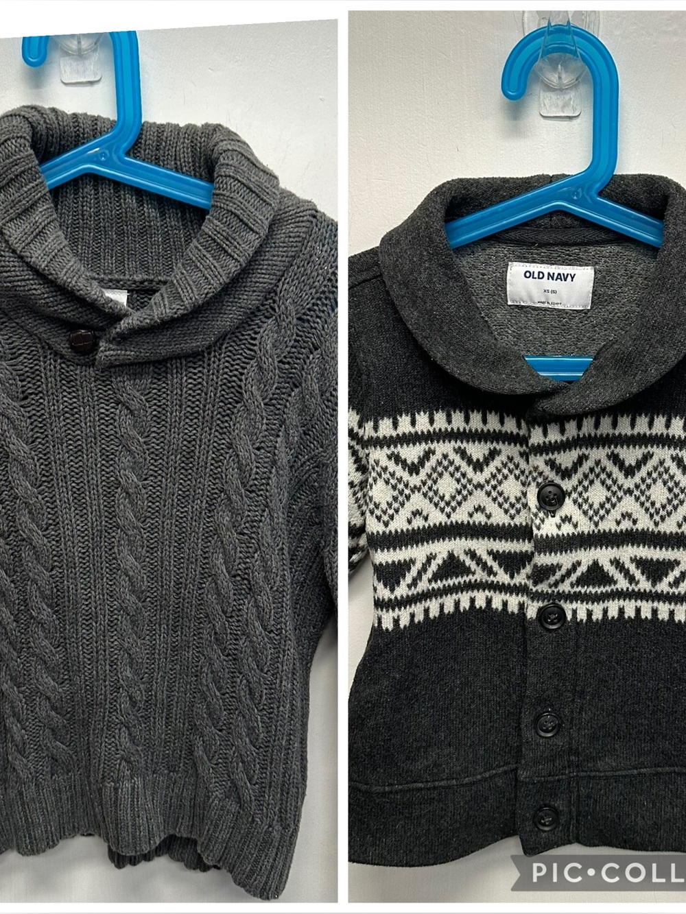 Old Navy boys fisherman sweaters gray knit size 5t